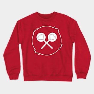 two heart shaped lollipops Crewneck Sweatshirt